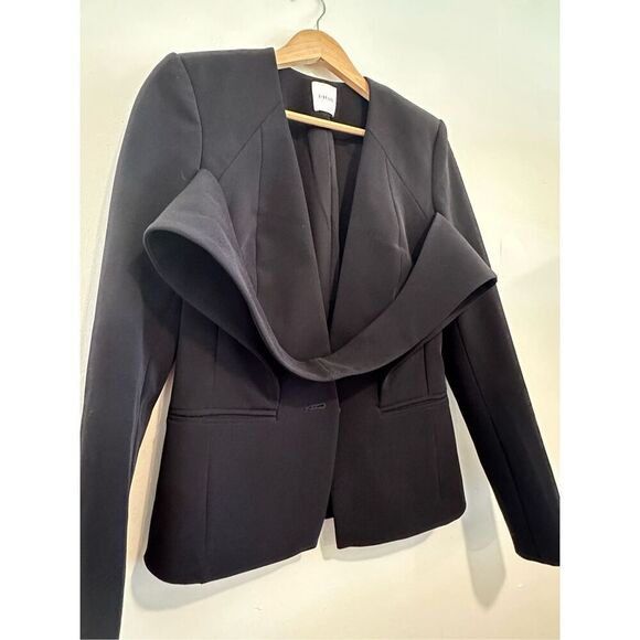 Dion Lee Black Blazer High Fashion Single-Breasted Size US 4 - Picture 2 of 6